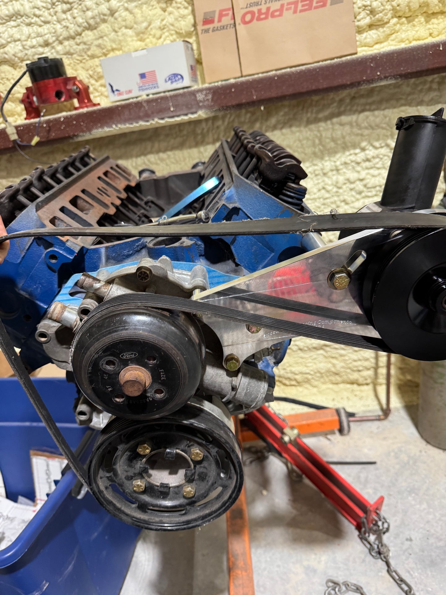 SN95/Explorer billet power steering mount