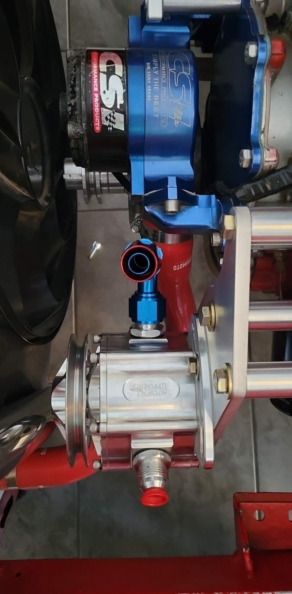 SBF aerospace components vacuum pump mount