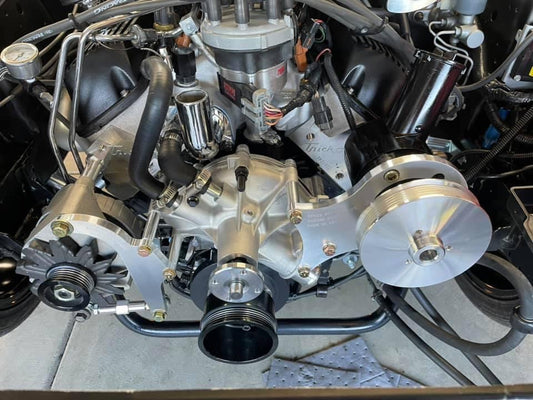 79-93 Fox Billet Alternator and P/S  Mount Combo