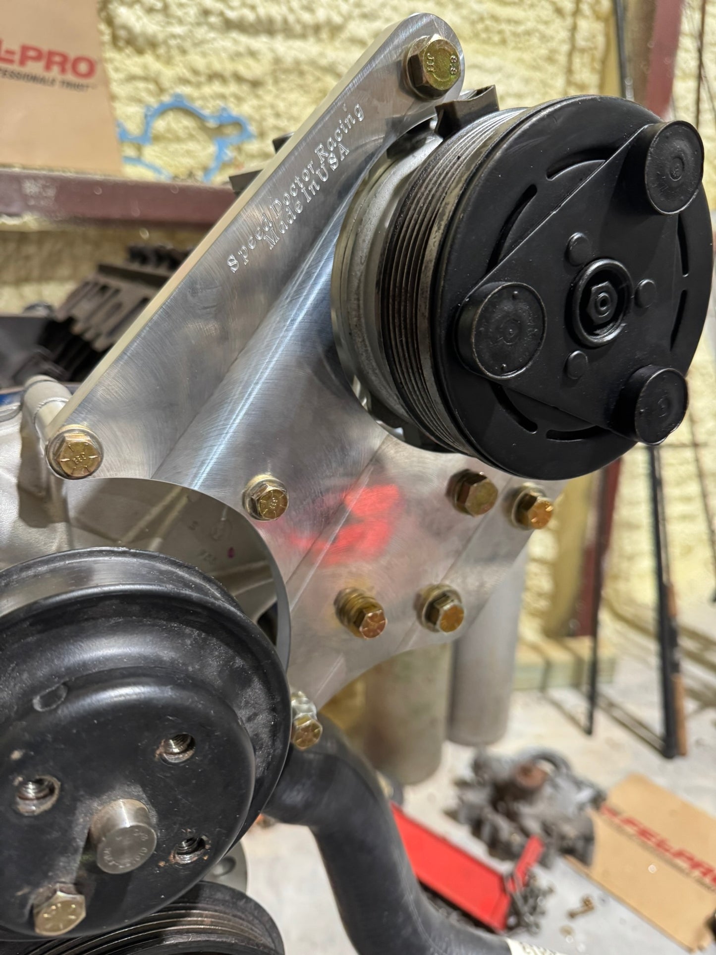 Foxbody Billet A/C and Power Steering Mount