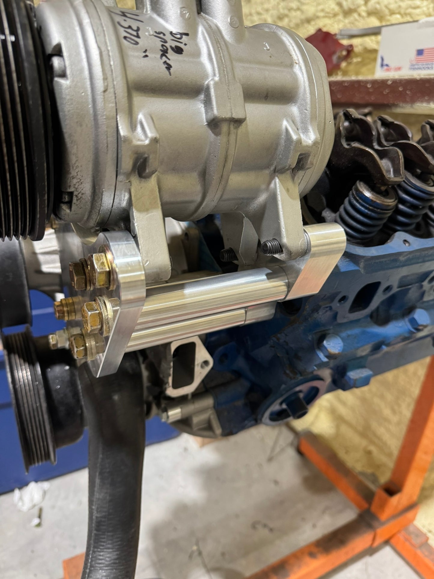 Foxbody Billet A/C and Power Steering Mount