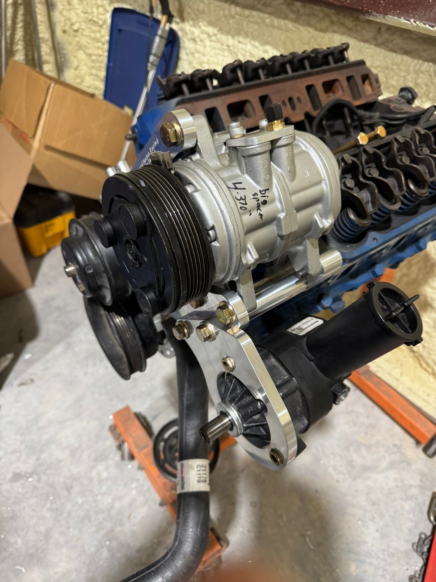 Foxbody Billet A/C and Power Steering Mount