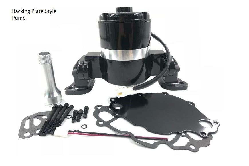 SBF 8.2"/9.5" Driver Side Alternator Mount Electric Water Pump Backing Plate Style Or Moroso Billet  Pump